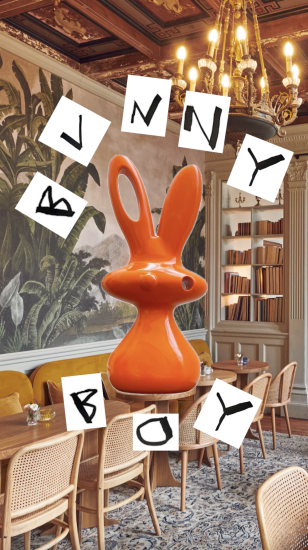 Statue Bunny Aki Kuroda Exposition avec Yoyo Maeght &amp; Katz Lab. Galerie Beaupin Marseille